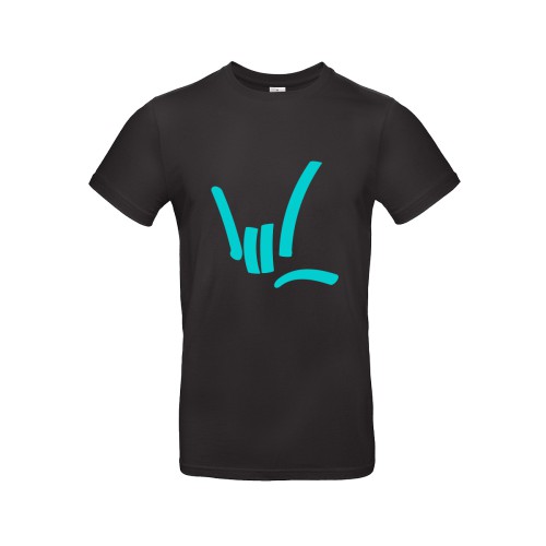 T-shirt ILY II, turquoise