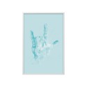 ILY TURQUOISE (I-Love-You) poster, 61x91, pattern 1