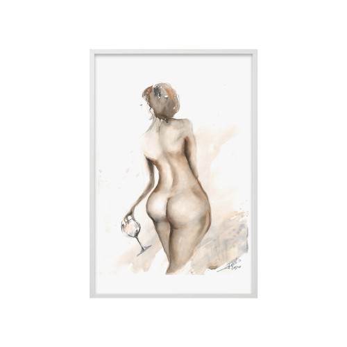 Watercolor poster "Woman",...