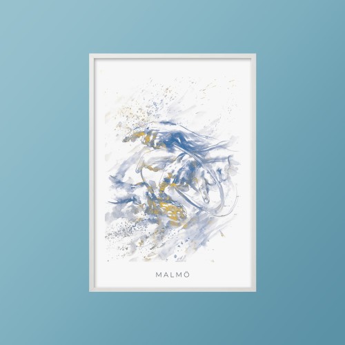 "Malmo" poster, A3